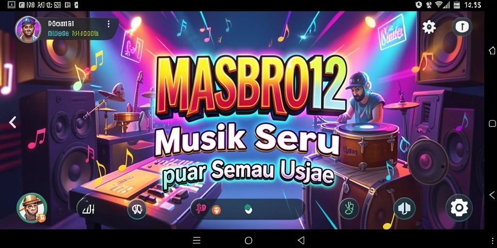 Tampilan gameplay MASBRO12 yang seru dan interaktif.