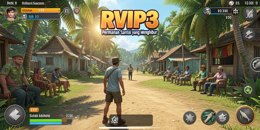 Tampilan gameplay RVIP3 yang seru dan menghibur.